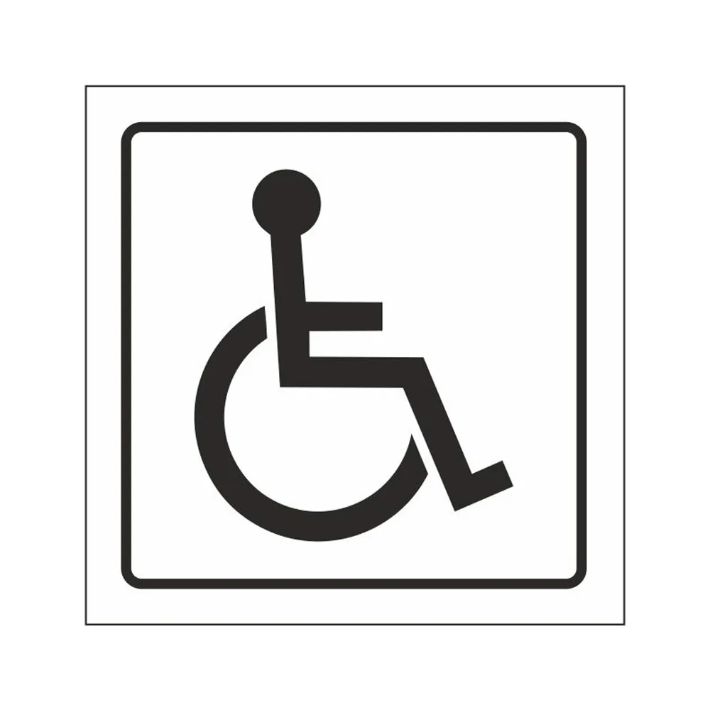 Pictograma Syssa Señal de Discapacitados en Pvc 105X105 MM