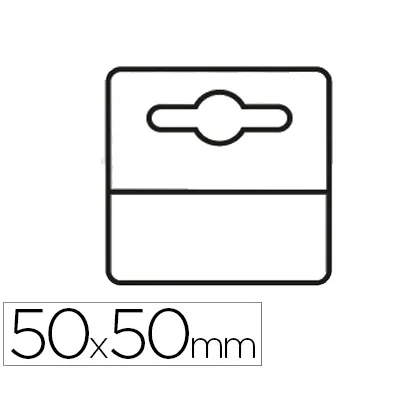 Etiqueta Colgador Adhesiva Djois en Pvc 50X50 MM Pack de 1000 Unidades