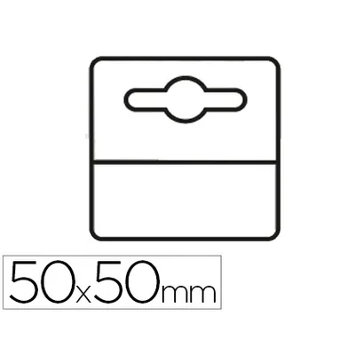 DJOIS Etiqueta Colgador Adhesiva Djois en Pvc 50X50 MM Pack de 1000 Unidades