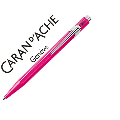 Boligrafo Caran D'ache 849 Fluo Rosa Punta Media