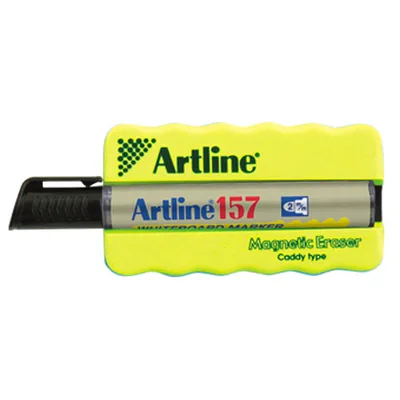 ARTLINE Borrador Artline Pizarra Blanca Magnetico con Rotulador EK-157 Negro