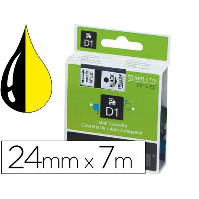 DYMO Cinta Dymo 1000 Negro-amarillo 24 MM X 7 M D1