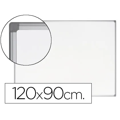 Pizarra Blanca Bi-Office Earth-it Magnetica de Acero Vitrificado Marco de Aluminio 120X90 CM con Bandeja para