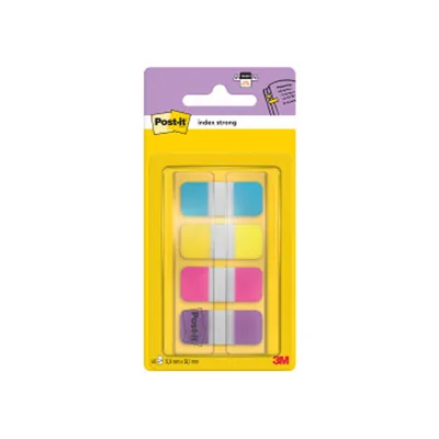 POST-IT Banderitas Separadoras Rigidas Dispensador 4 Colores Amarillo Azul Rosa y Violeta Post-It Index 676-AYPV-EU