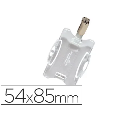 Identificador Abierto con Pinza Giratoria Durable Uso Vertical/horizontal 54X85 MM