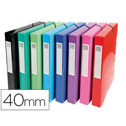 Carpeta Proyectos Carton Compacto Exacompta DIN A4 Lomo 40 MM 600 G/M2 Colores Surtidos