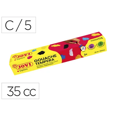 JOVI Tempera Escolar Jovi 35 ML Caja de 5 Colores Surtidos