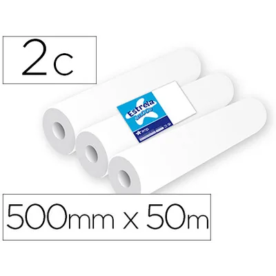 AMOOS Rollo Papel para Camillas Amoos 2 Capas 67 Servicios 500 MM X 50 M