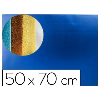 Goma Eva Liderpapel 50X70 CM Espesor 2 MM Metalizada Azul