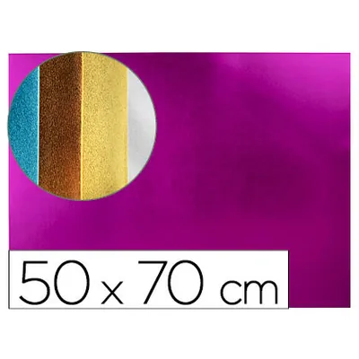 LIDERPAPEL Goma Eva Liderpapel 50X70 CM Espesor 2 MM Metalizada Rosa