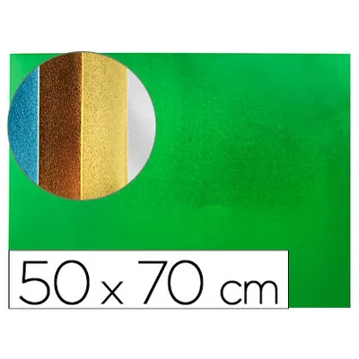 LIDERPAPEL Goma Eva Liderpapel 50X70 CM Espesor 2 MM Metalizada Verde