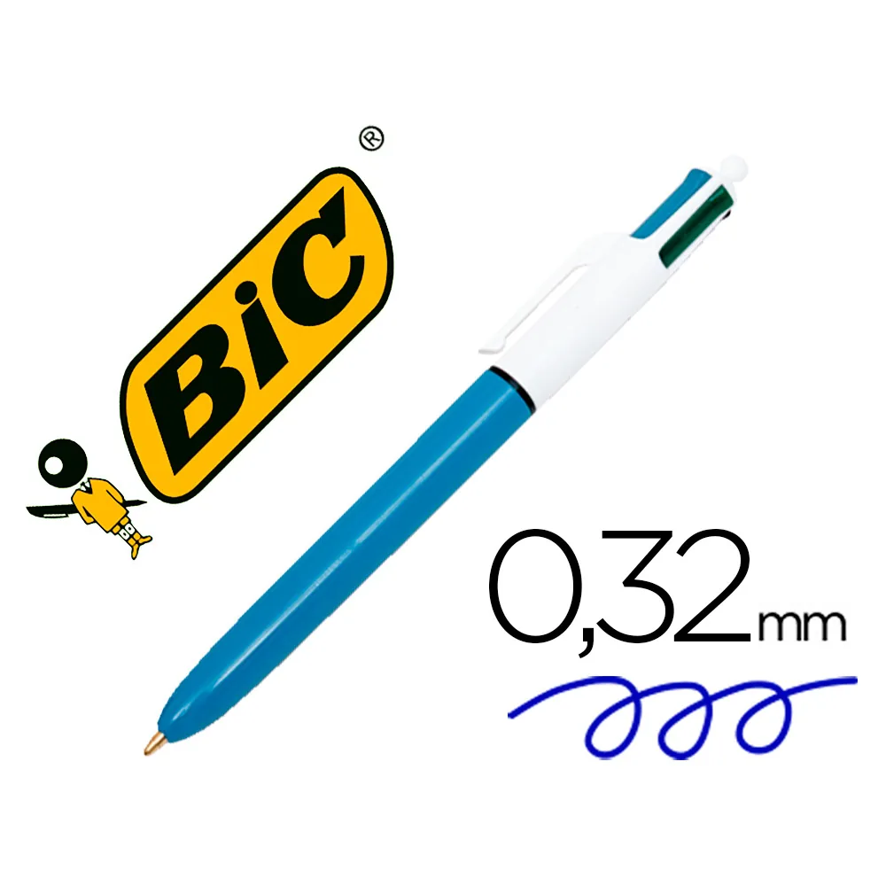 Boligrafo Bic Cuatro Colores