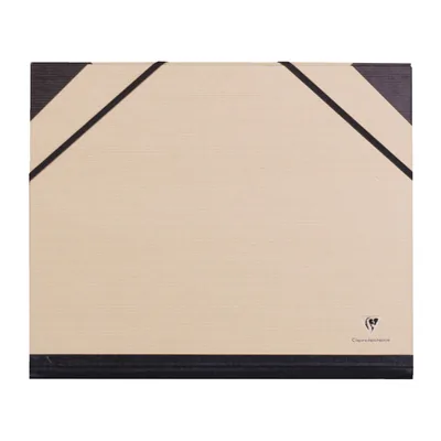 CLAIREFONTAINE Carpeta de Dibujo Clairefontaine con Gomillas DIN A4+ Kraft Marron 260X330 MM