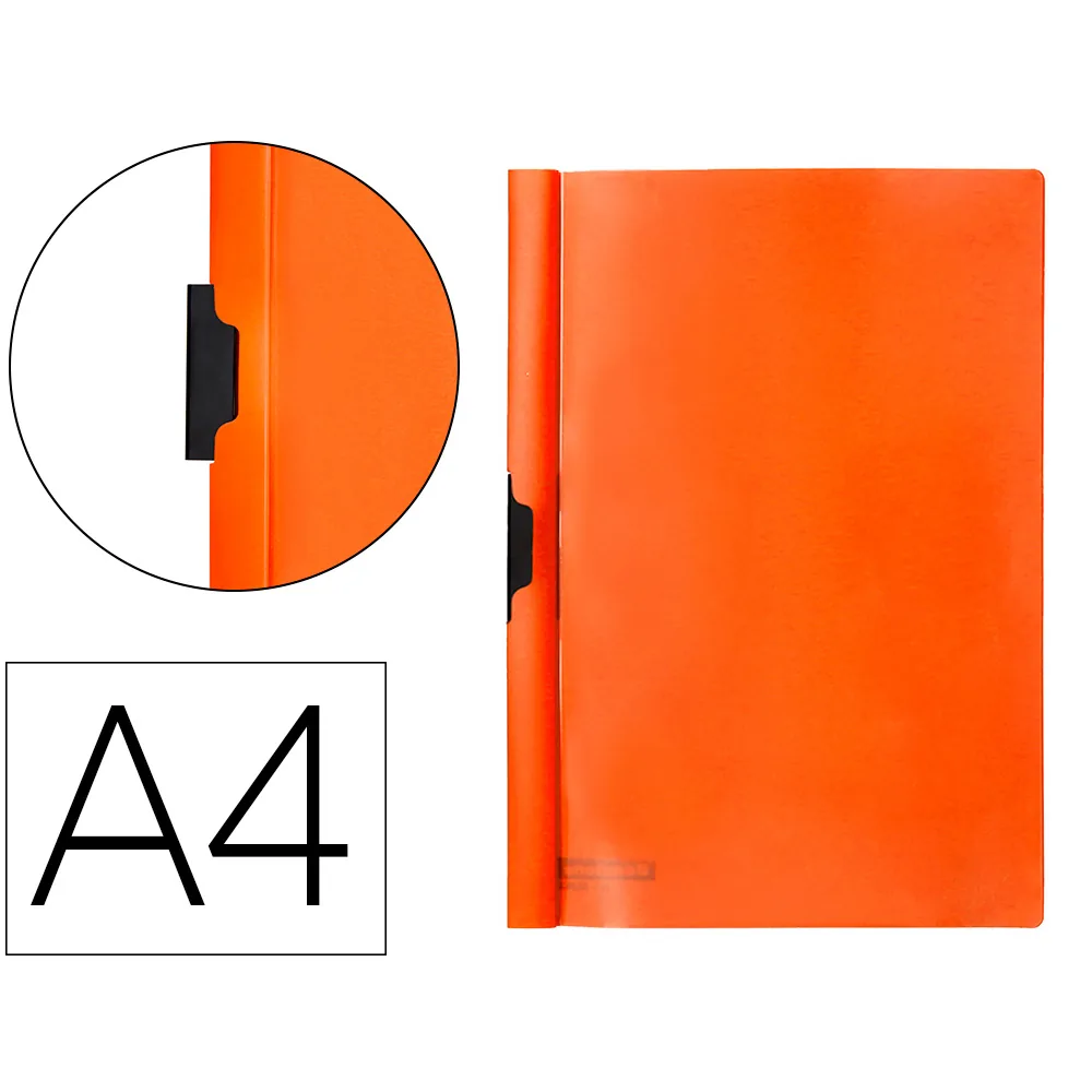 Carpeta Beautone Dossier Pinza Lateral 45301 Polipropildin A4 Naranja 25 H. Pinza Des-pack de 10 Retractilado