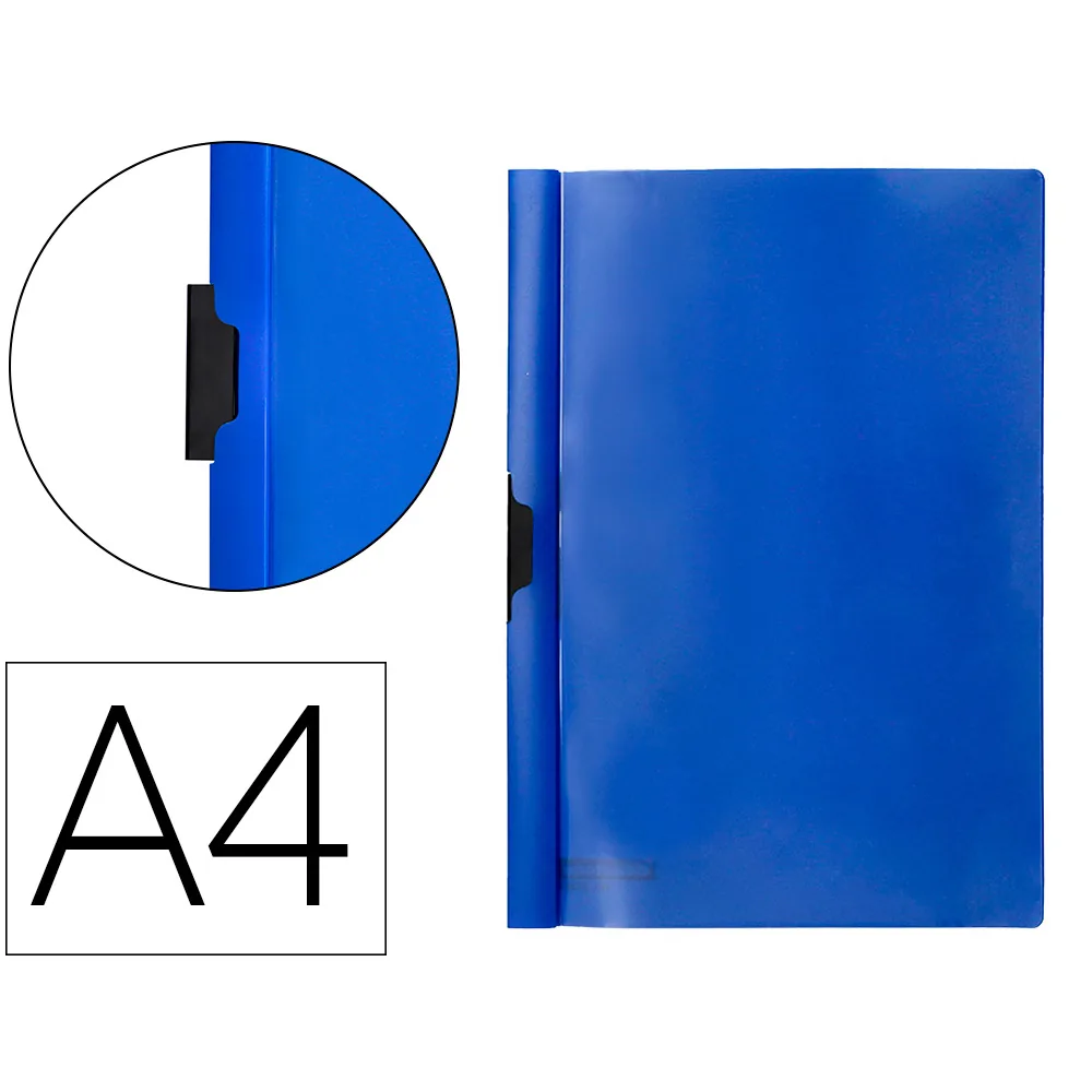 Carpeta Beautone Dossier Pinza Lateral 45302 POLIPROPILDIN-A4 Azul 25 H. Pinza Desliz-pack de 10 Retractilado