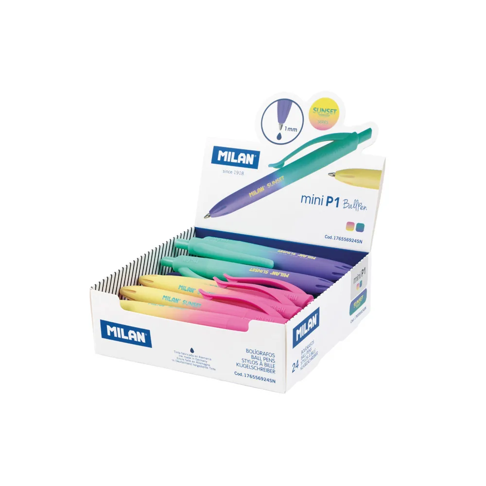 Boligrafo Milan P1 Touch Mini Sunset Retractil Unidades Colores Surtidos