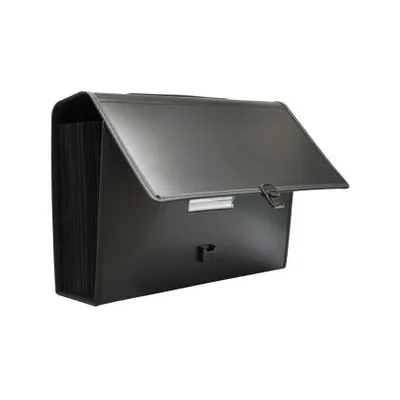 OFFICE BOX Maletin Clasificador Office Box Polipropileno con Asa 36 Separadores Negro