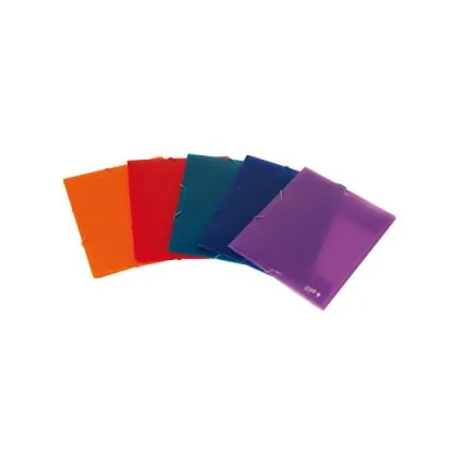 Carpeta Gomas Office Box Supra DIN A6 Polipropileno Colores Surtidos