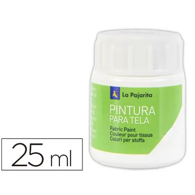 LA PAJARITA Pintura para Tela la Pajarita Blanco 25 ML