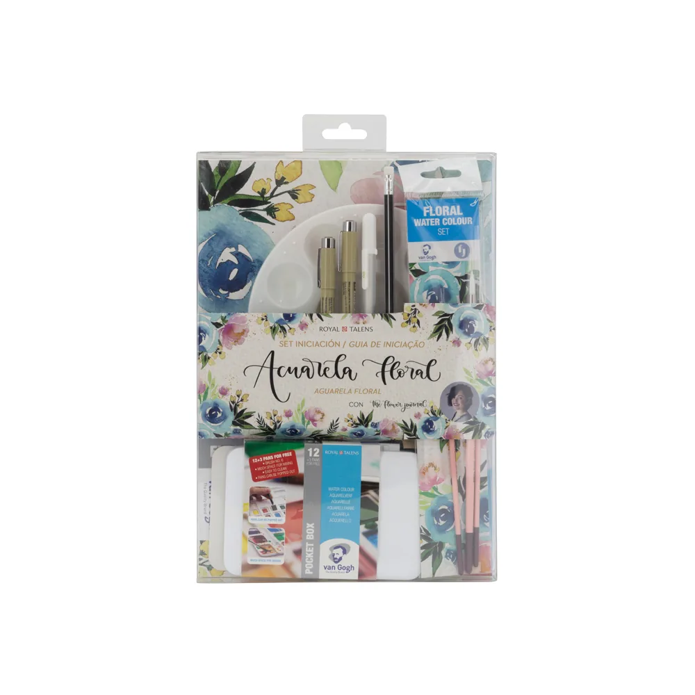 Set Acuarela Vang Gogh Floral