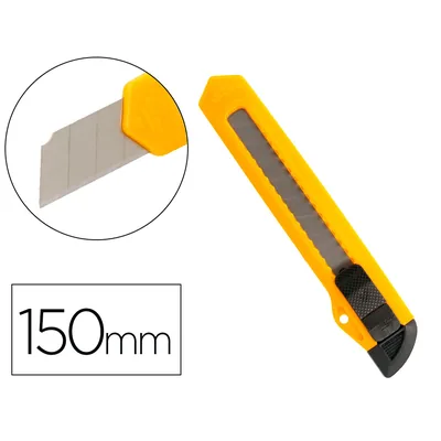 Q-CONNECT Cuter Q-Connect Plastico Ancho Cuchilla 18 MM XD-23 Blister 1 Unidad