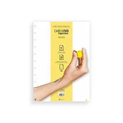 Recambio Carchivo para Cuaderno Ingeniox DIN A5 50 Hojas Dots