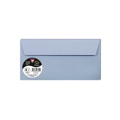 CLAIREFONTAINE Sobre Clairefontaine Pollen 110X220 MM Azul Lavanda Pack de 5 Unidades