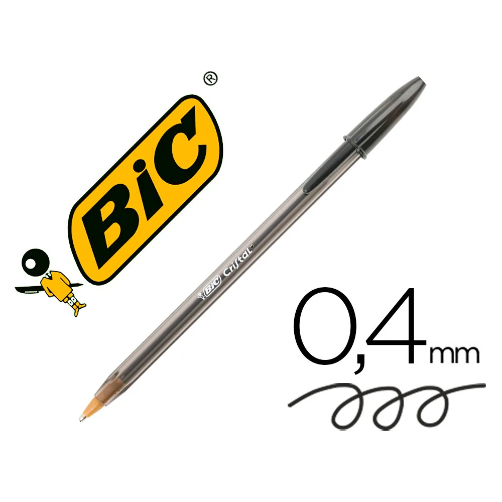 Boligrafo Bic Cristal Original Tinta Negra Unidad