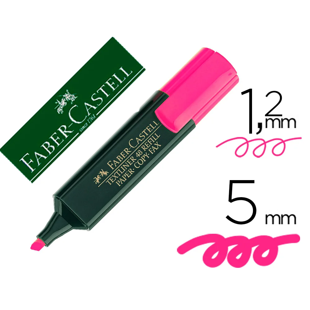 Rotulador Faber Castell Fluorescente Textliner 48 Rosa